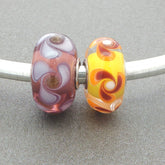 Trollbeads Swirling Buds Unique Duo